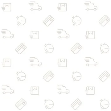Logistics abstract seamless pattern Illustrazione stock