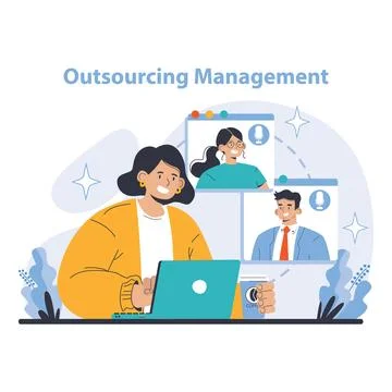 Logistics and Inventory Management concept. Flat vector illustration. Stock Illustration