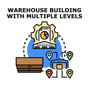 Logistics and supply chain management operations concept Stock Illustration