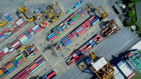 Logistics and transportation of container cargo freight ship in shipyard 스톡 동영상 98459651