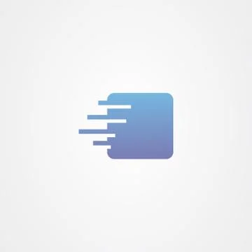 Logistics box icon logo vector design Illustrazione stock