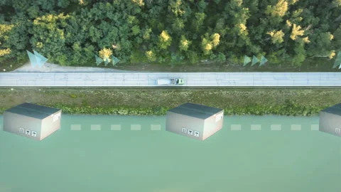 Logistics business concept, parcel delivery motion graphics infographic Stock Footage 157289562