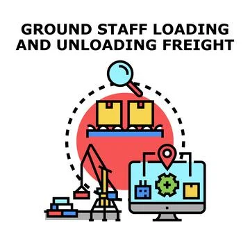 Logistics cargo and freight transportation management Stock Illustration