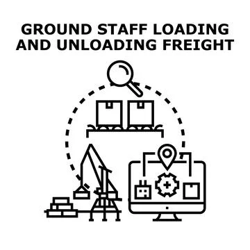 Logistics cargo and freight transportation management Stock Illustration