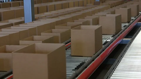 Logistics centre of a mail-order company for office products, Grossostheim, Stock Footage 87502080