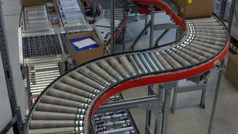 Logistics centre of a mail-order company for office products, Grossostheim, Stock Footage 87524488