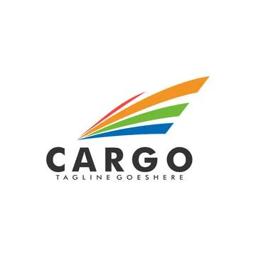 Logistics company vector logo, Cargo and Delivery service logo Stock Illustration