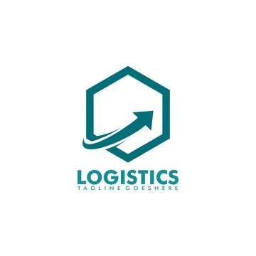 Logistics company vector logo, Cargo and Delivery service logo Stock Illustration