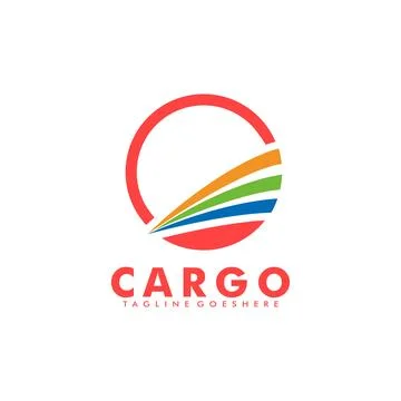 Logistics company vector logo, Cargo and Delivery service logo Stock Illustration