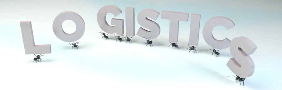 Logistics concept, group work Stock Illustration