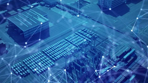 Logistics concept. Industrial technology. Distribution management system. Supply Stock Footage 140186433