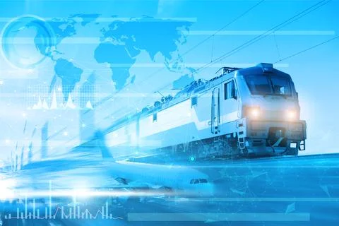 Logistics concept using modern technologies and artificial intelligence. Busi Stock Photos