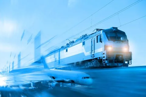 Logistics concept using modern technology and artificial intelligence to redu Stock Photos