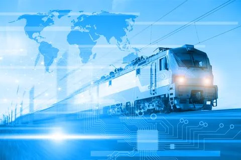 Logistics concept using modern technology and artificial intelligence to redu Stock Photos