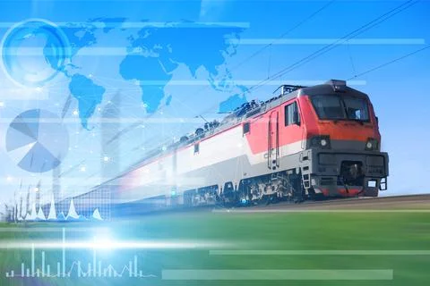 Logistics concept using modern technology and artificial intelligence to redu Stock Photos