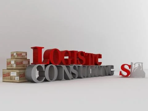 Logistics &amp; Consulting Illustrazione stock