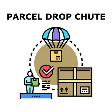 Logistics delivering parcels with fast shipping concept Stock Illustration