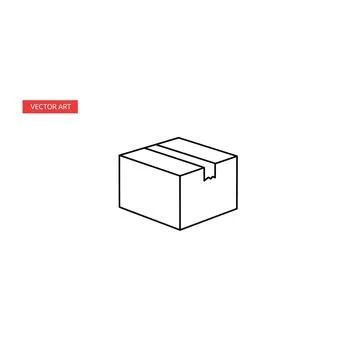 Logistics delivery box icon vector illustration for shipping Stock Illustration