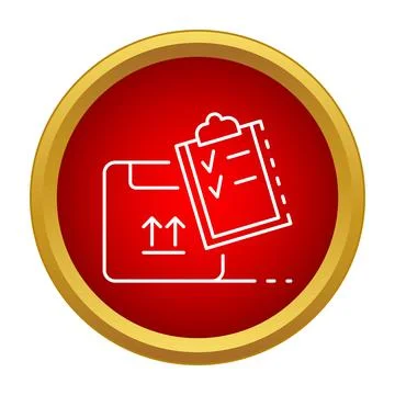 Logistics delivery checklist verifying shipping box tracking Stock Illustration