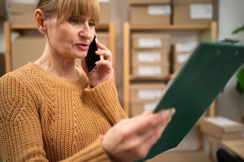 Logistics, delivery, distribution and inventory for ecommerce. distributor .. Stock Photos