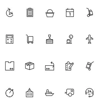 Logistics delivery Vector Stock Illustration