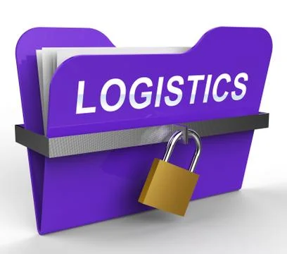 Logistics File Meaning Planning Process 3d Rendering Stock Illustration