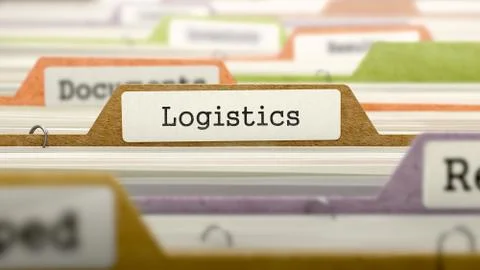 Logistics - Folder Name in Directory Stock Illustration