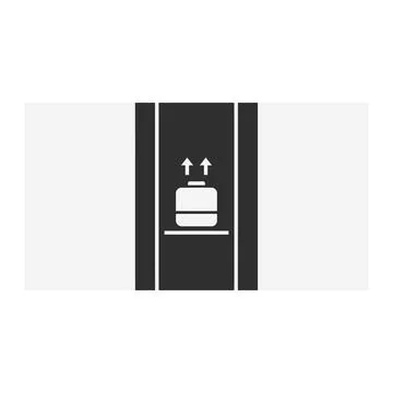 Logistics freight elevator icon representing commercial cargo shipping system Ilustración de archivo