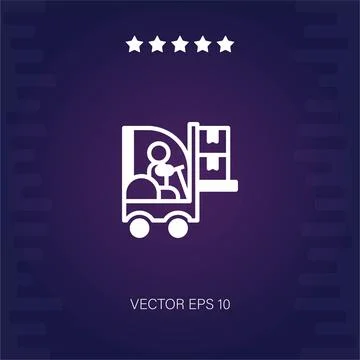 Logistics  icon Illustrazione stock