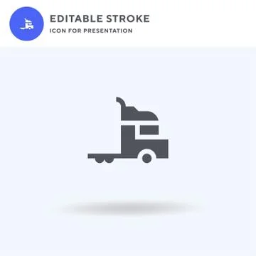 Logistics icon vector, filled flat sign, solid pictogram isolated on white, l 스톡 일러스트