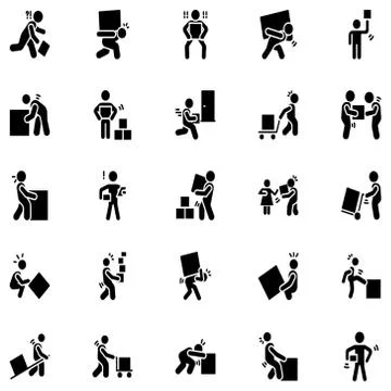 Logistics Icons Pack Illustrazione stock