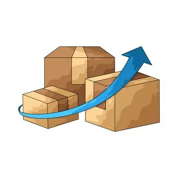 Logistics illustration Stockillustratie