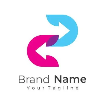 Logistics Logo template design with arrows, order boxes, quick and digital .. Stock Illustration
