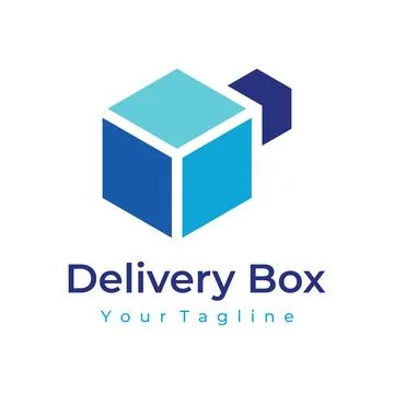 Logistics Logo template design with arrows, order boxes, quick and digital .. Stock Illustration