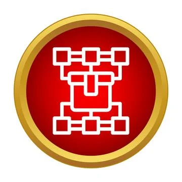 Logistics package distribution network icon illustrating supply chain Stockillustratie