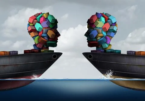 Logistics Partnership Illustrazione stock