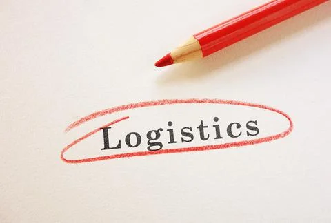 Logistics pencil Stock Photos