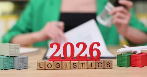 Logistics planning for 2026 with creative strategies and visual inspirations Stock Footage 320488867