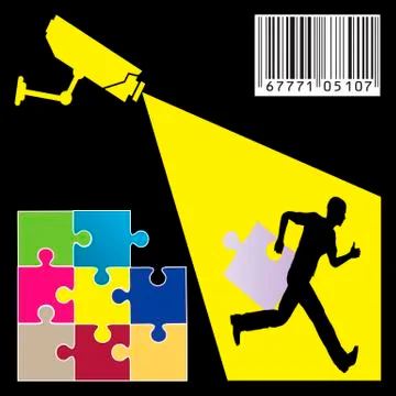 Logistics Security Stock Illustration