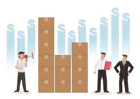 Logistics service Stock Illustration