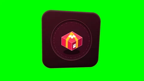 Logistics Shipping Package Delivery Box Card Reveal on Green Screen. Stock Footage 346366547