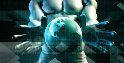 Logistics Technology Concept Illustrazione stock