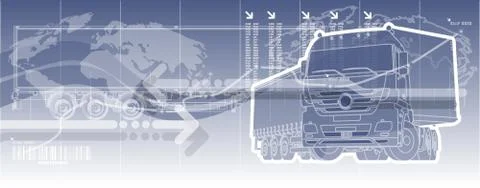 Logistics theme background Stock Illustration