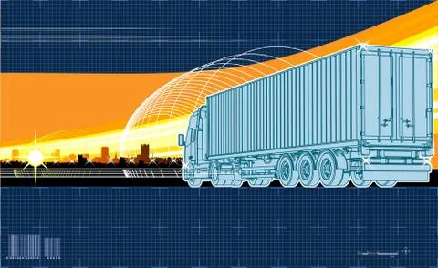 Logistics theme background Stock Illustration