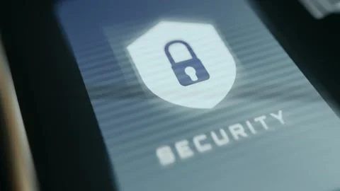 Logistics Tracking Interface Close Up showing secure data Stock-Footage 337869582