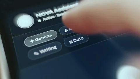 Logistics Tracking Interface Dark Technology showing secure data Stock Footage 337869055