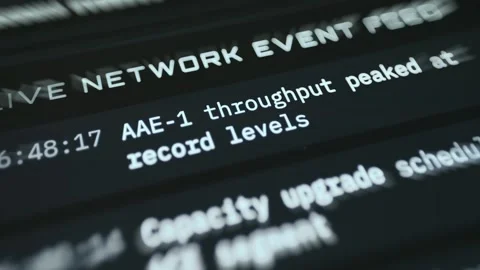 Logistics Tracking Interface Dark Technology showing live status Stock Footage 337871687