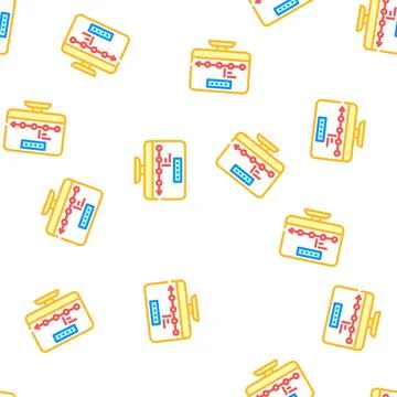 Logistics tracking wholesale vector seamless pattern Stock Illustration