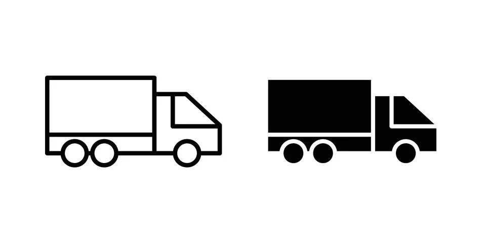 Logistics truck icon vector design illustrations Stock Illustration