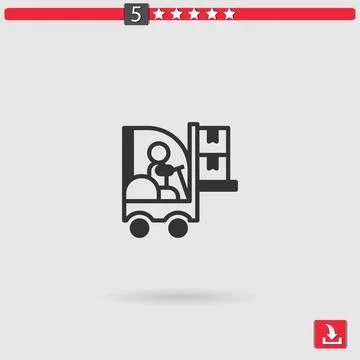 Logistics vector icon Stock Illustration